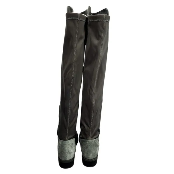 Blondo Over the Knee Boots sz 9M Women Gray Suede Waterproof Riding Equestrian