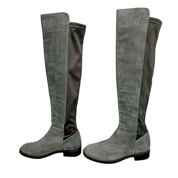 Blondo Over the Knee Boots sz 9M Women Gray Suede Waterproof Riding Equestrian