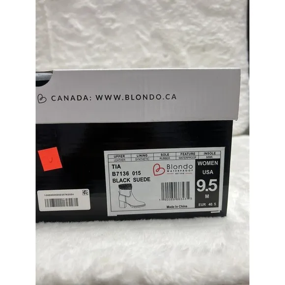 Blondo Tia Sherpa Cuff Ankle Booties in Black Size 9.5 M $160
