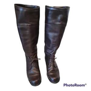 BLONDO Waterproof Tall Lace-up Riding Boots Sz 6 Brown Leather Canada