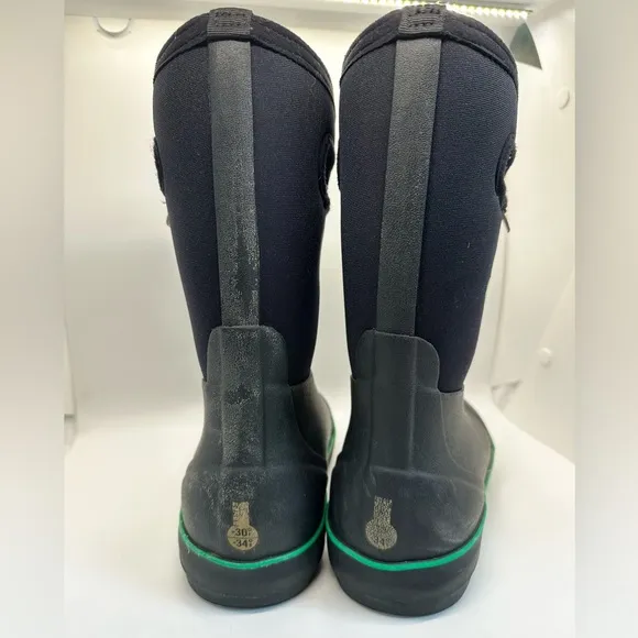 BOGS Classic II 4-H Kids 3 Season Insulated Snow Rain Boot Size 2 Youth black