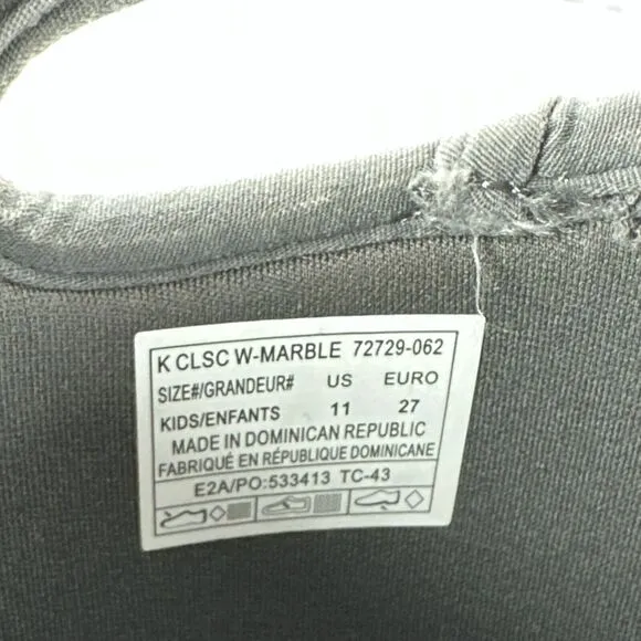 Bogs Girls Pull On Snow Boots Size 11 Gray Marble Waterproof Insulated Winter