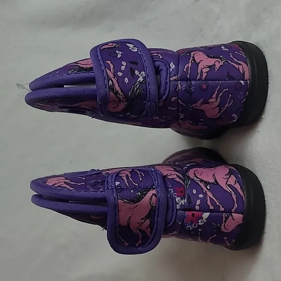 Bogs II Unicorn Waterproof Rain Snow Faux Fur Boots Toddler Girls Size 8