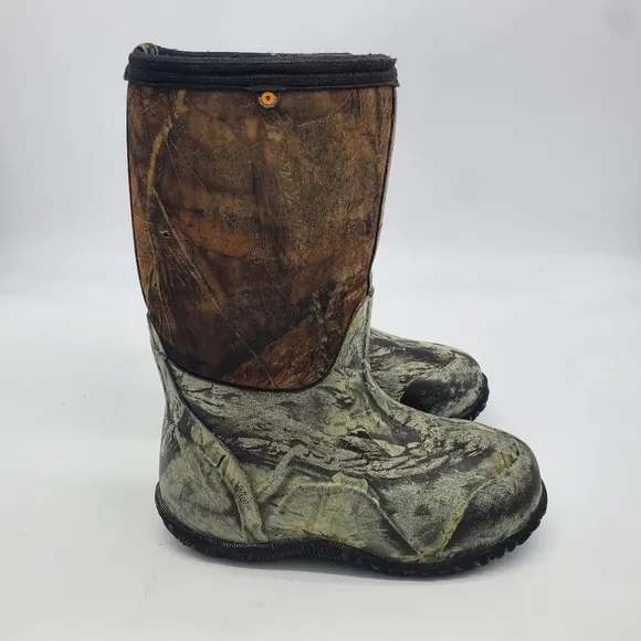 Bogs Shoes Youth 2 Boots 30 Below Mossy Oak Camo High Waterproof Camouflauge