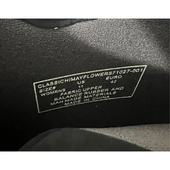 BOGS Classic HimayFlowers Black Waterproof Tall Boots Insulated Women Size 11