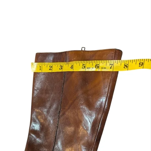 Born Boots Knee High Brown Leather Heeled size 9 Steampunk Victorian