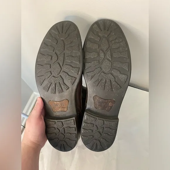 Born brown leather boots