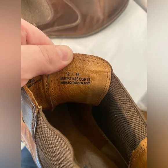 Born brown leather boots