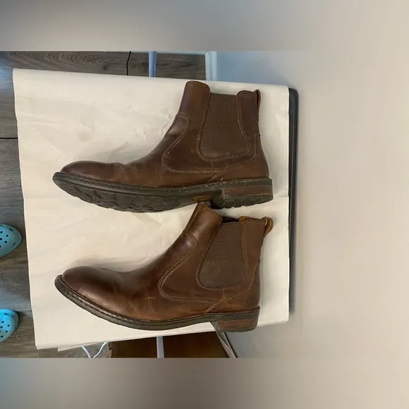 Born brown leather boots