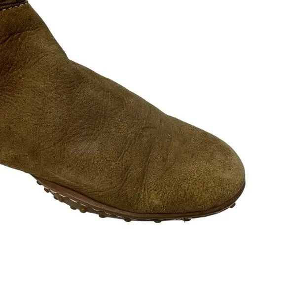 Born Concepts Tall Brown Leather Suede Midcalf Boots Womens SZ 8 Comfort Shoes