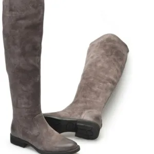 Born Women Basalto Distressed Tall Riding Boots Zip Back Leather shoes sz 9.5M