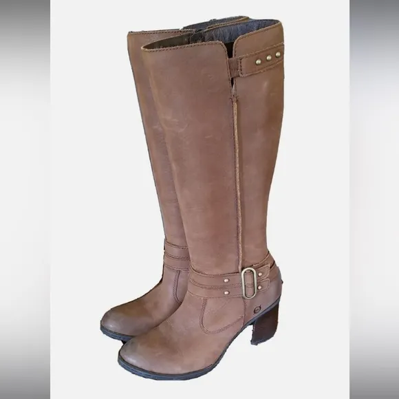 Born | Women’s D51206 NOLAH Equestrian Brown Leather Riding Boots | 7