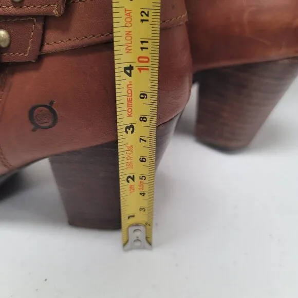 Born Womens Leather Tall Riding Boots Size 9.5 US 41 EU Brown Saddle Equestrian