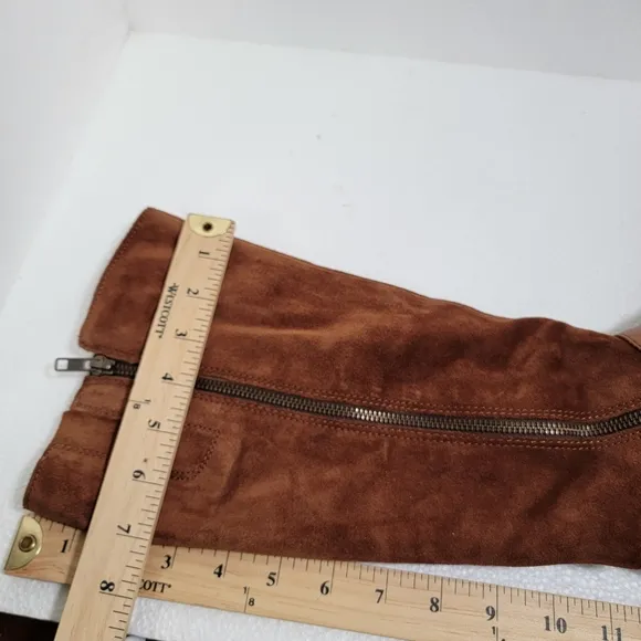 Borne Boots Cook Leather and Suede Brown Riding Boots Women's size 8.5 M