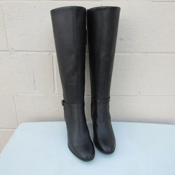 Born Esla Knee High Black Leather Women's Boots
