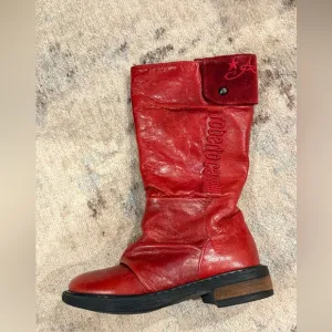 Brand new leather Roberto Cavalli boots / size 25