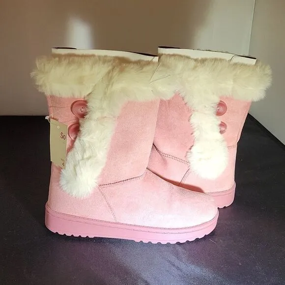 BRAND NEW SO SOPHIA GIRLS WINTER BOOTS FLEXABLE CUSHION SOCK