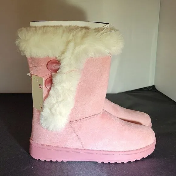 BRAND NEW SO SOPHIA GIRLS WINTER BOOTS FLEXABLE CUSHION SOCK