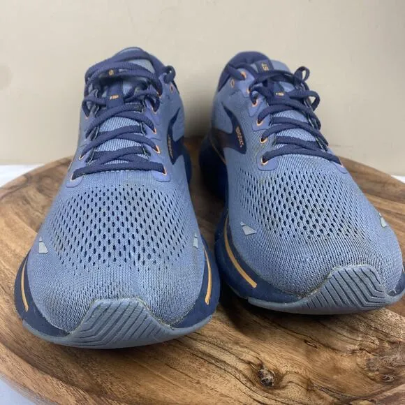 Brooks Ghost 15 Flintstone Oak Womens Blue and Orange Mens Size 13 Running Shoes