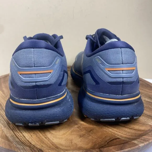Brooks Ghost 15 Flintstone Oak Womens Blue and Orange Mens Size 13 Running Shoes