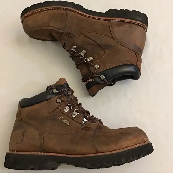 Browning 11 Gore-Tex Leather Men’s Boots Hiking Hunting Outdoors Work Brown