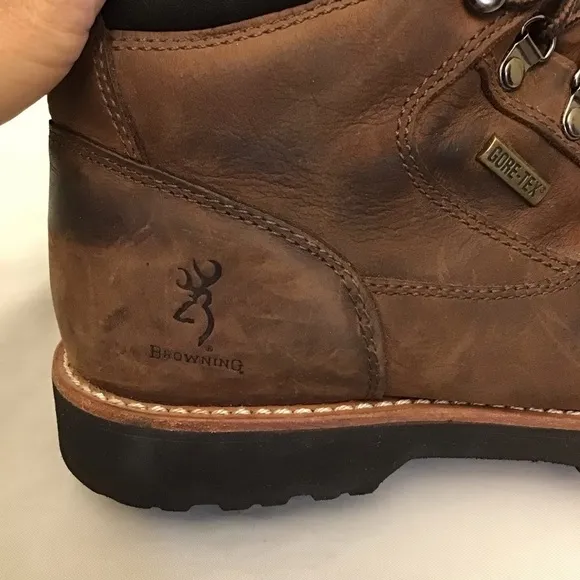Browning 11 Gore-Tex Leather Men’s Boots Hiking Hunting Outdoors Work Brown