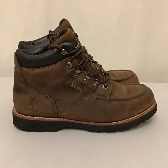 Browning 11 Gore-Tex Leather Men’s Boots Hiking Hunting Outdoors Work Brown