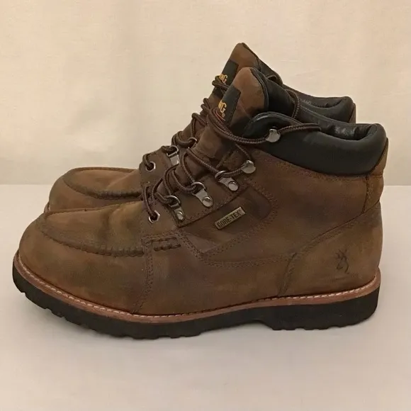 Browning 11 Gore-Tex Leather Men’s Boots Hiking Hunting Outdoors Work Brown
