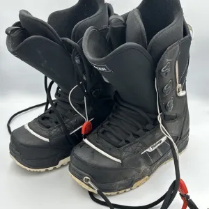 BURTON Invader Black Snowboard Boots Men's Size 8 US Snow Winter Lace Up