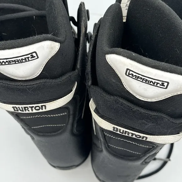 BURTON Invader Black Snowboard Boots Men's Size 8 US Snow Winter Lace Up
