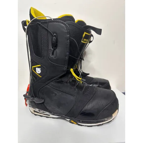 Burton Mens Imprint 3 Imperial Snowboard Snow Black Yellow Boots Size 10