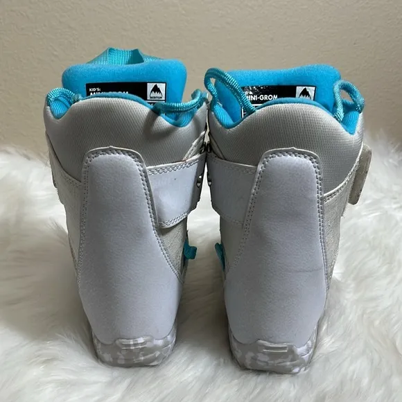 Burton Toddler White Blue Skiing Snow Boots