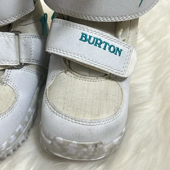 Burton Toddler White Blue Skiing Snow Boots