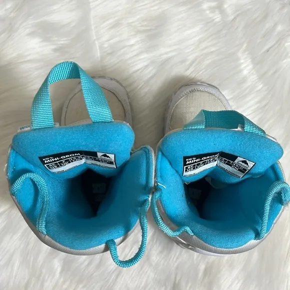 Burton Toddler White Blue Skiing Snow Boots