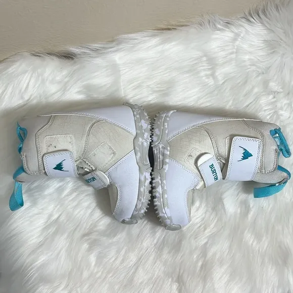 Burton Toddler White Blue Skiing Snow Boots