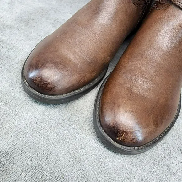 Bussola Shoes Womens Size EU 41 US 10.5 Brown Leather Riding Boots