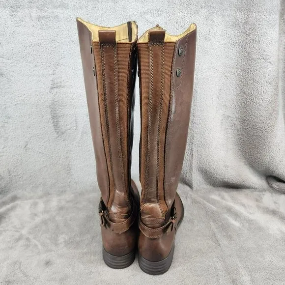 Bussola Shoes Womens Size EU 41 US 10.5 Brown Leather Riding Boots