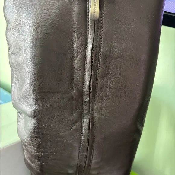 Butter soft Chocolate Brown leather boots. Worn once and in great condition