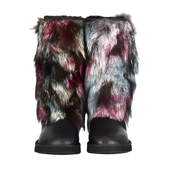 C8 NIB AU &amp; MU AUSTRALIA N613 Wmns Sheepskin Fur Winter Snow Boots Size 12