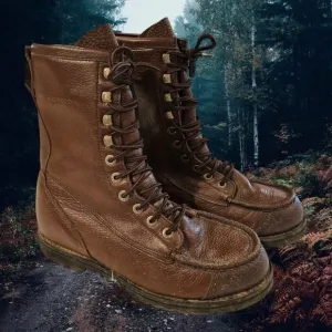 Cabela's Brown Hunting Hiking Camping Boots Gore-Tex Vibram Gum Lite Siz…