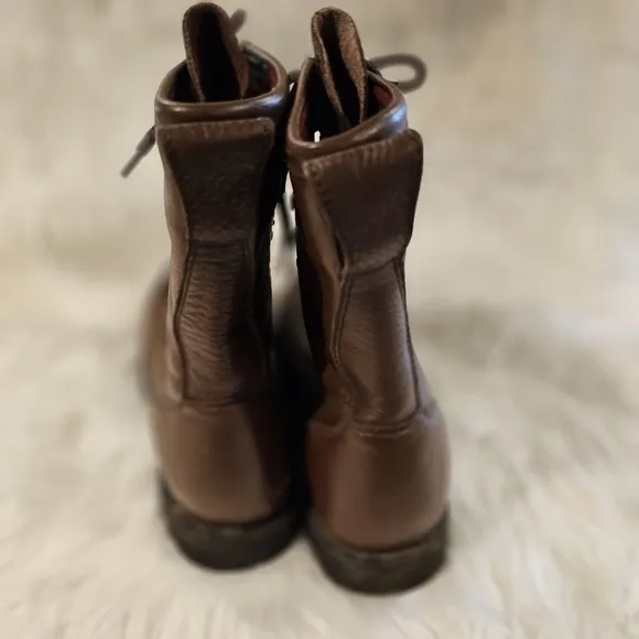 Cabela's Brown Hunting Hiking Camping Boots Gore-Tex Vibram Gum Lite Siz…