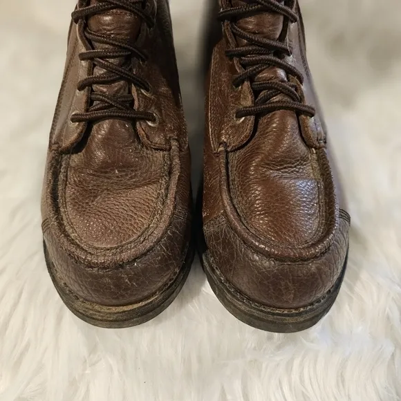 Cabela's Brown Hunting Hiking Camping Boots Gore-Tex Vibram Gum Lite Siz…