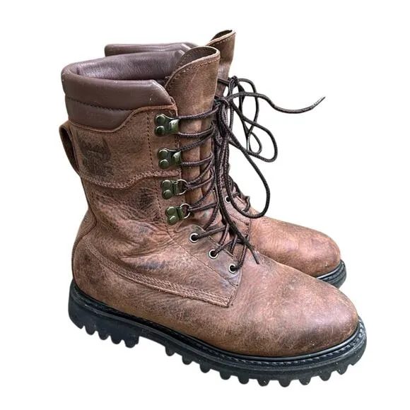 Cabela’s Outfitter Goretex Thinsulate Brown Leather Hiking Boots Men's 7.5 EE