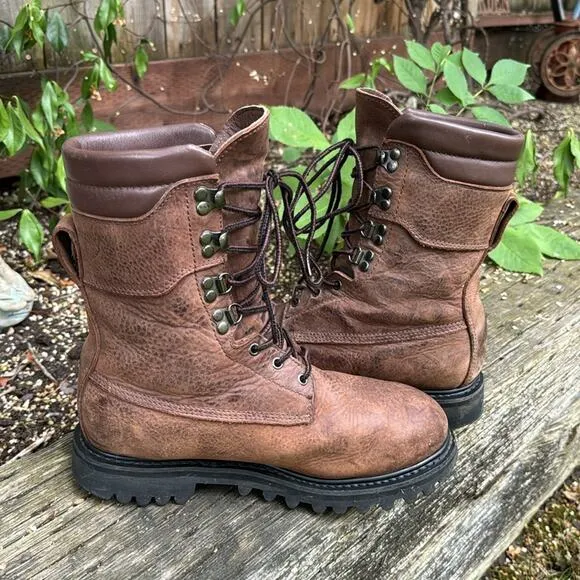 Cabela’s Outfitter Goretex Thinsulate Brown Leather Hiking Boots Men's 7.5 EE