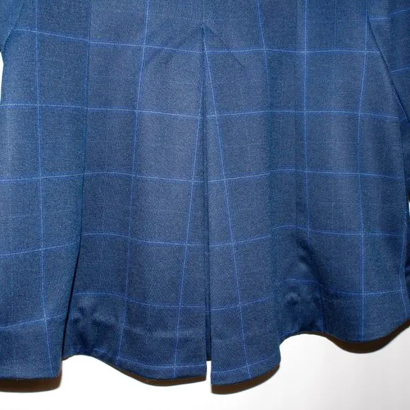 Cabi Blue Windowpane Plaid &quot;Check Blazer&quot;