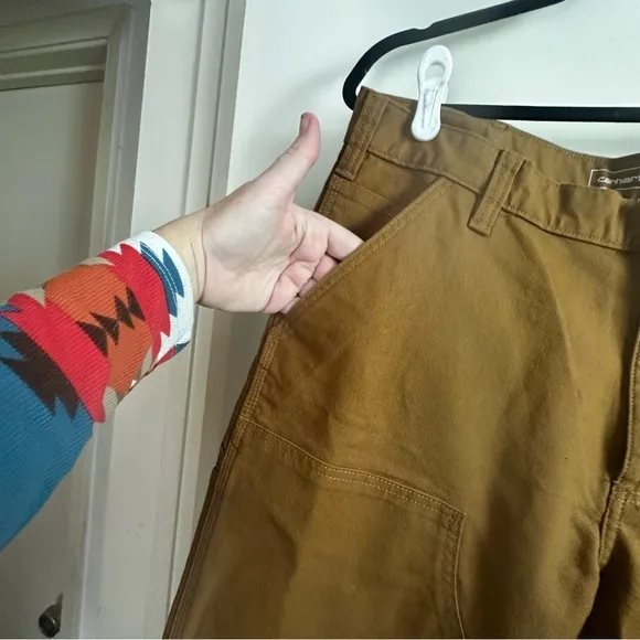 Carhartt Duck Double Front Relaxed Fit Rugged Flex Utility Work Pants NWT 36X34