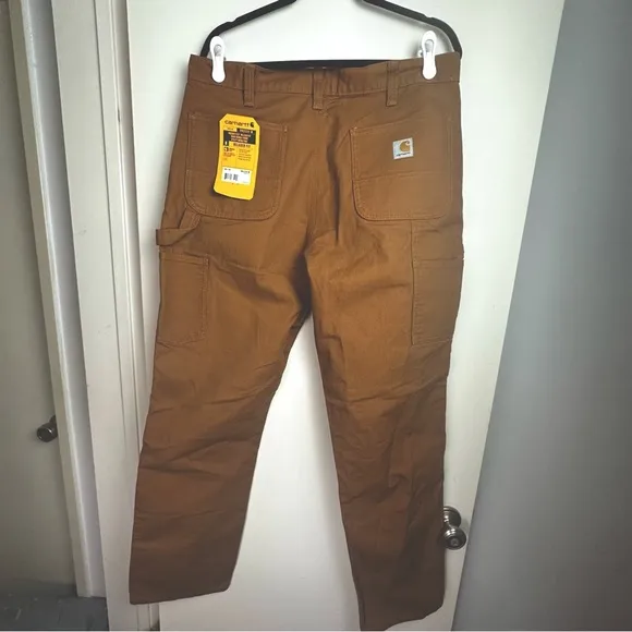 Carhartt Duck Double Front Relaxed Fit Rugged Flex Utility Work Pants NWT 36X34