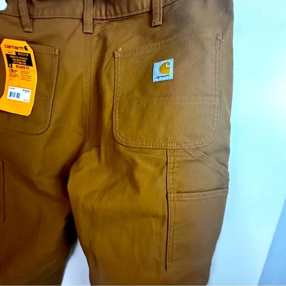 Carhartt Duck Double Front Relaxed Fit Rugged Flex Utility Work Pants NWT 36X34