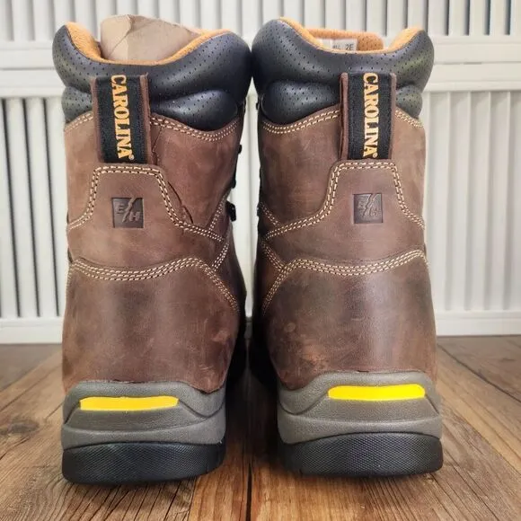 Carolina 8&quot; Waterproof Insulated Broad Comp Toe Work Boots CA8521 Mens Sz 9.5 EE