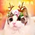 cat christmas hat with muffler, pet dog santa hat and scarf christmas costume for puppy kitten cats and dogs